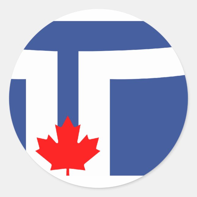 Toronto, Kanada Runder Aufkleber (Vorderseite)