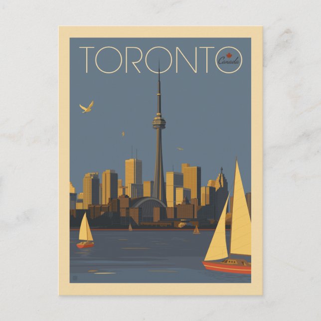 Toronto Kanada | Save The Date Ankündigungspostkarte (Vorderseite)