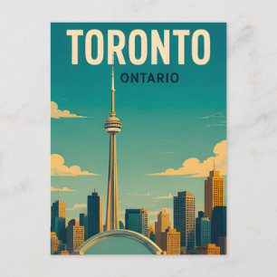 Toronto Kanada Skyline CN Tower Reise Souvenir Postkarte