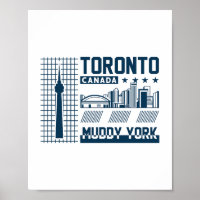 Toronto Kanada Urban Skyline Grafikdesign