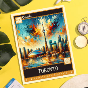 Toronto, Kanada Vintage-Gemälde Postkarte