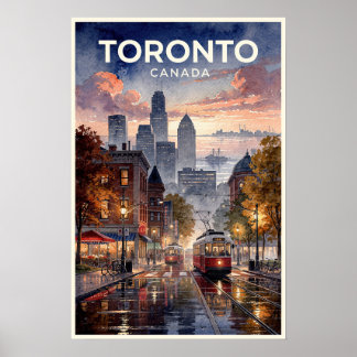 Toronto Kanada Vintage Reise Poster