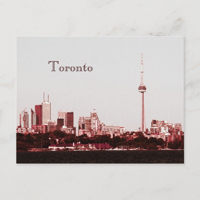 Toronto mit KN-Turmskyline-Postkarte Postkarte (Vorderseite)
