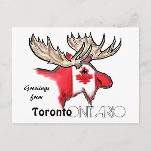 Toronto Ontario Kanadas lokale Flagge Postkarte