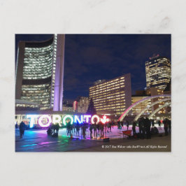 Toronto Pan Am Sign & Maple Leaf von RoseWrites Postkarte