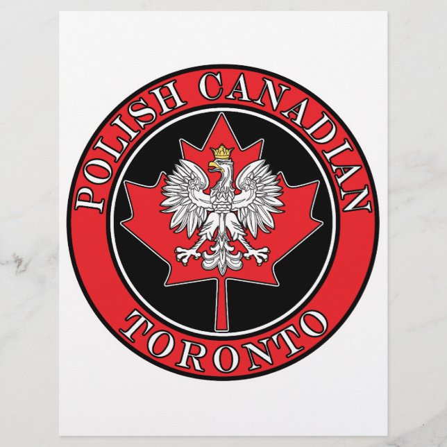 Toronto Polnischer Rundkanadischer Leaf Flyer (Vorne)