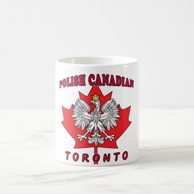 Toronto Polnisches kanadisches Leaf Kaffeetasse (Mittel)
