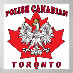 Toronto Polnisches kanadisches Leaf Poster