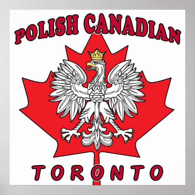 Toronto Polnisches kanadisches Leaf Poster (Vorne)