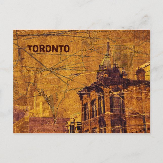 Toronto Queen Street Postkarte (Vorderseite)