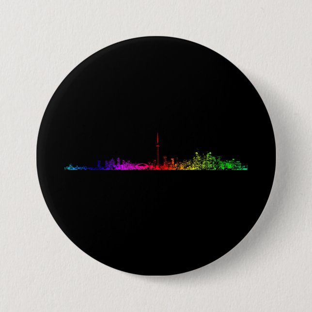 Toronto Rainbow Button (Vorderseite)