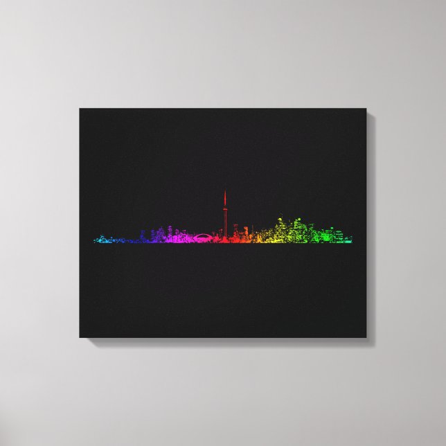 Toronto Rainbow Leinwanddruck (Vorderseite)