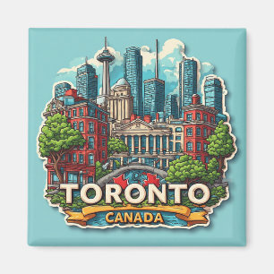 🍁 Toronto Reise-Souvenir Erinnerungsstück Magnet