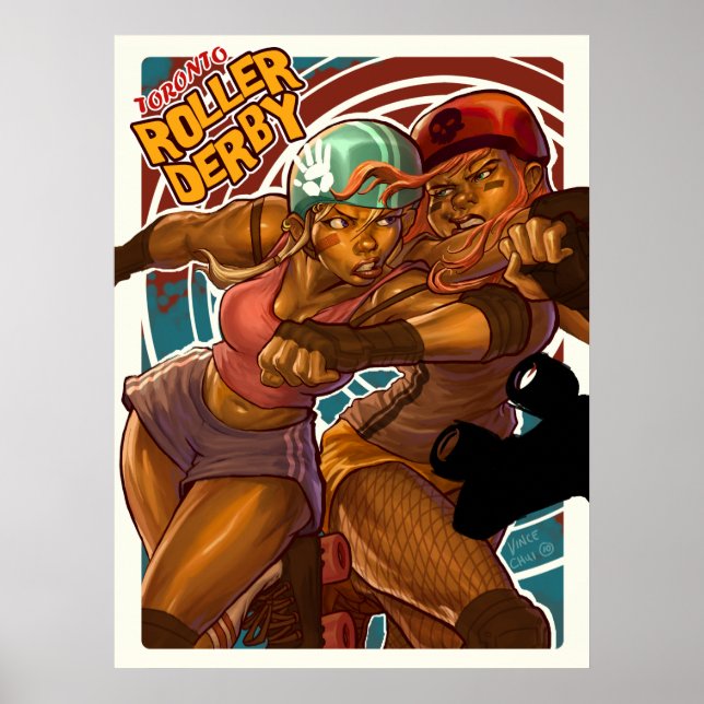 Toronto Roller Derby Poster (Vorne)