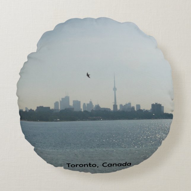 Toronto Round Pillow Rundes Kissen (Vorderseite)