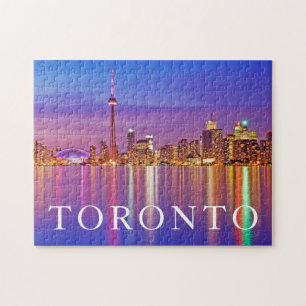 Toronto-Skyline bei Dämmerung