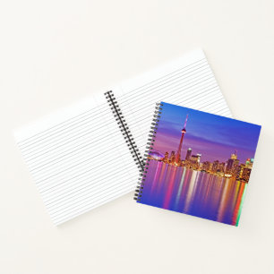 Toronto-Skyline bei Dämmerung Notizbuch