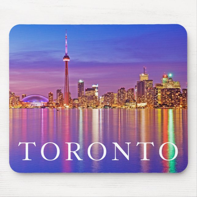 Toronto Skyline bei Dusk Mousepad (Vorne)