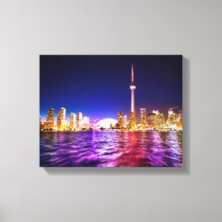 Toronto Skyline bei Nacht Leinwanddruck