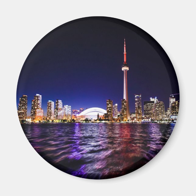Toronto Skyline bei Nacht Magnet (Vorne)