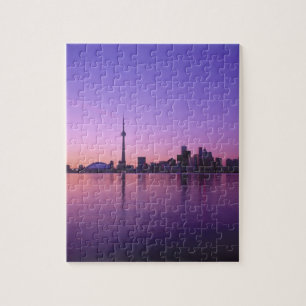 Toronto-Skyline bei Nacht, Ontario, Kanada