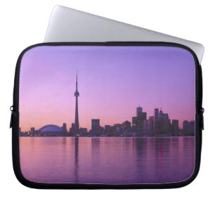Toronto-Skyline bei Nacht, Ontario, Kanada Laptopschutzhülle