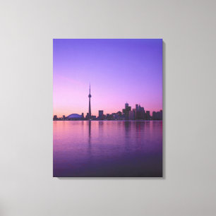 Toronto-Skyline bei Nacht, Ontario, Kanada Leinwanddruck