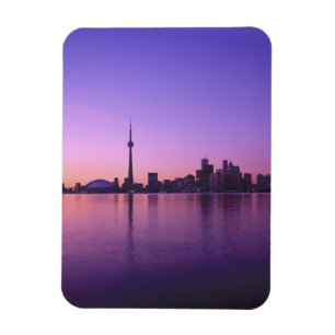 Toronto-Skyline bei Nacht, Ontario, Kanada Magnet