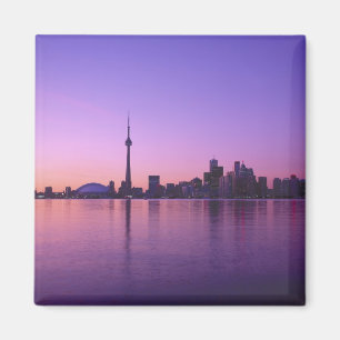 Toronto-Skyline bei Nacht, Ontario, Kanada Magnet