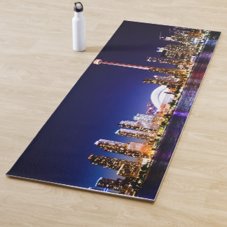 Toronto-Skyline bei Nacht Yogamatte