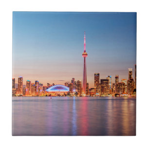 Toronto-Skyline bei Sonnenuntergang Fliese