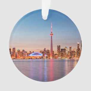 Toronto-Skyline bei Sonnenuntergang Ornament