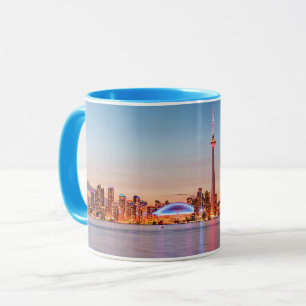 Toronto-Skyline bei Sonnenuntergang Tasse
