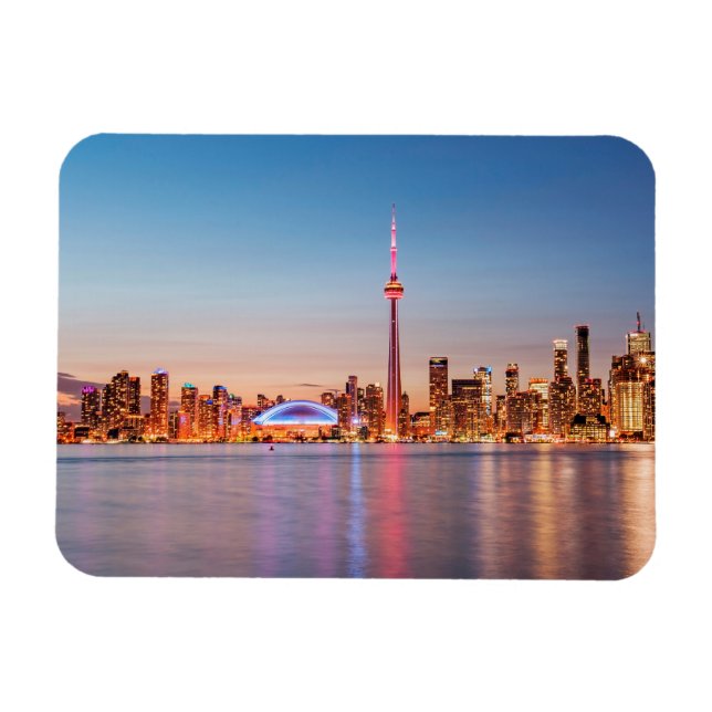 Toronto Skyline bei Sunset Magnet (Horizontal)