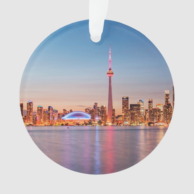 Toronto Skyline bei Sunset Ornament (Vorderseite)