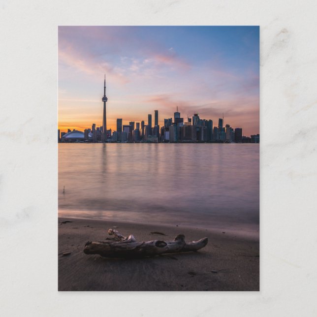 Toronto Skyline bei Sunset Postkarte (Vorderseite)