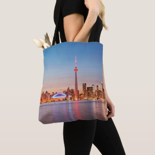 Toronto Skyline bei Sunset Tasche