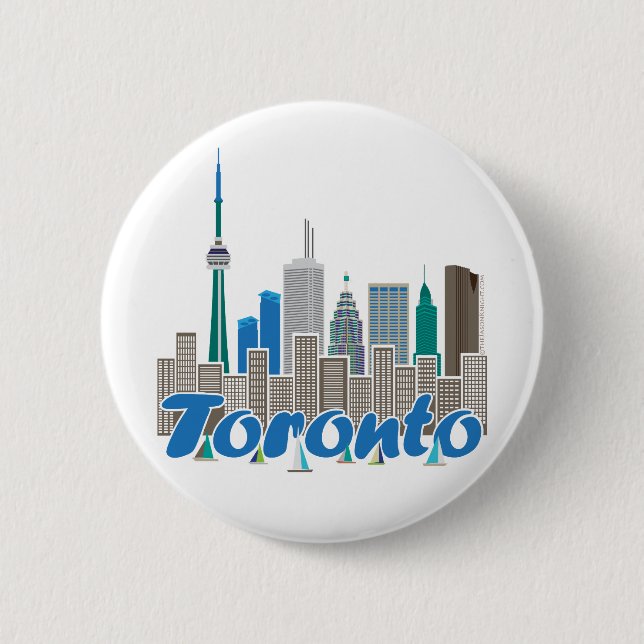 Toronto-Skyline Button (Vorderseite)