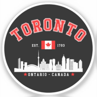 Toronto Skyline City Aufkleber