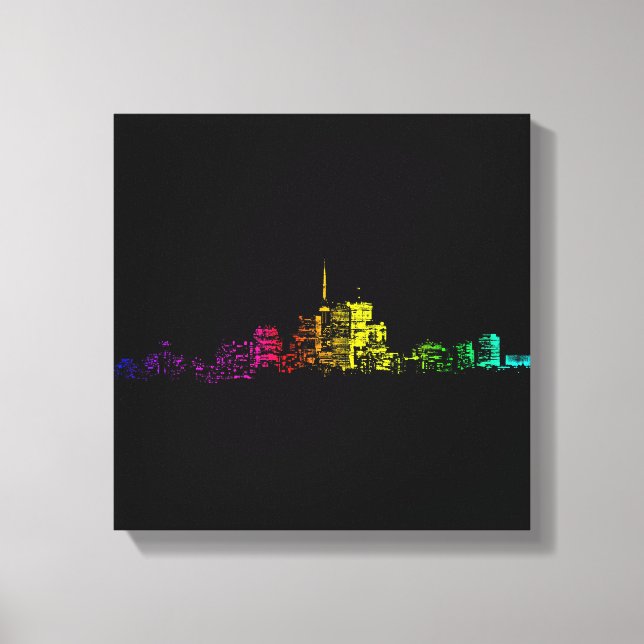 Toronto Skyline Gradient Leinwanddruck (Vorderseite)