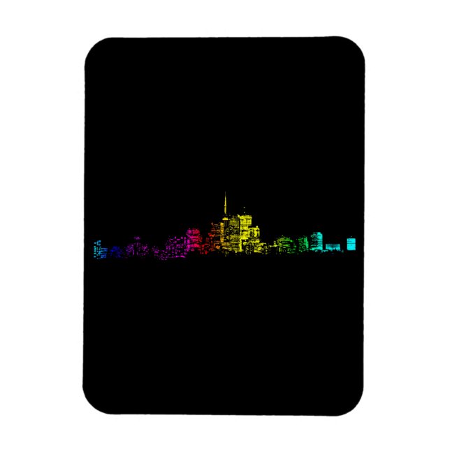 Toronto Skyline Gradient Magnet (Vertikal)