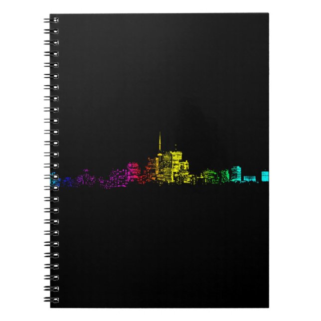 Toronto Skyline Gradient Notizblock (Vorderseite)