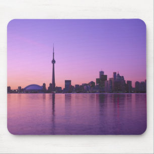 Toronto Skyline in der Nacht, Ontario, Kanada Mousepad