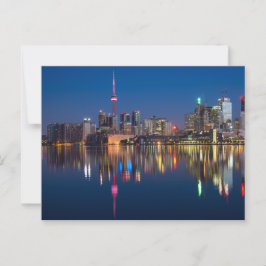 Toronto Skyline Lake Ontario Postkarte