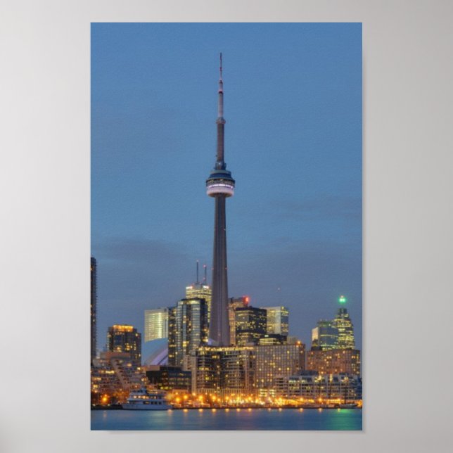 Toronto Skyline nachts Poster (Vorne)