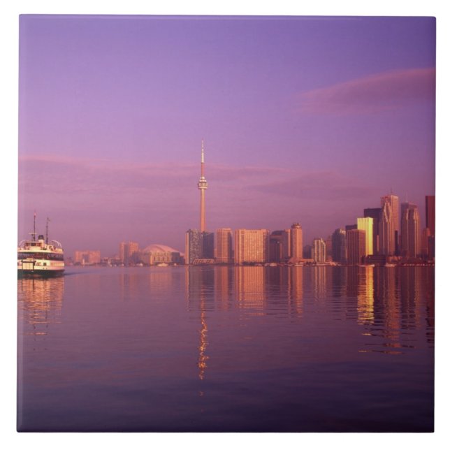 Toronto Skyline, Ontario, Kanada Fliese (Vorderseite)