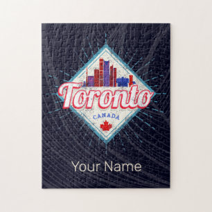Toronto Skyline Ontario Retro Kanada Vintag