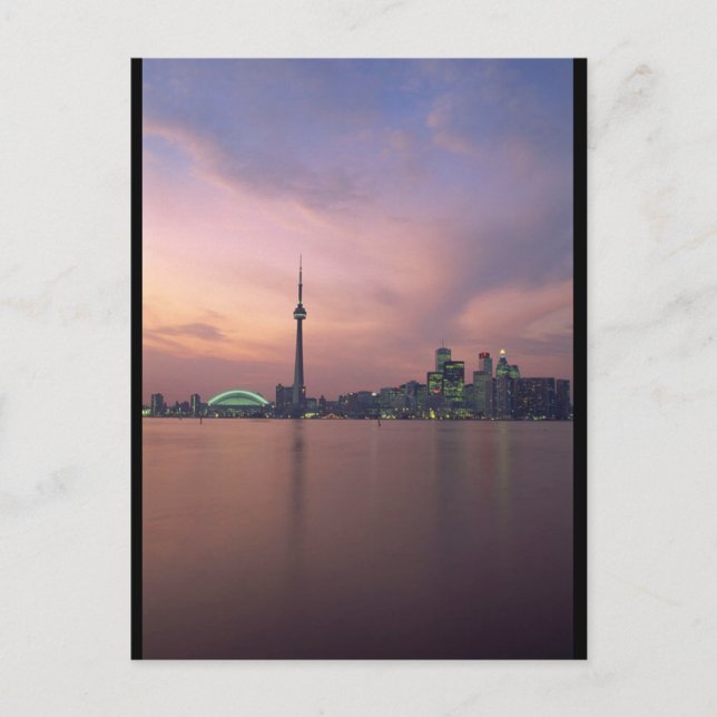 Toronto Skyline Portrait Postkarte (Vorderseite)