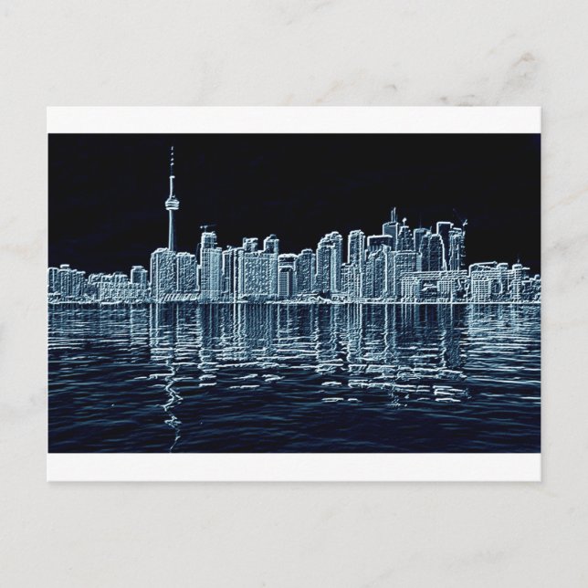 Toronto Skyline Postkarte (Vorderseite)