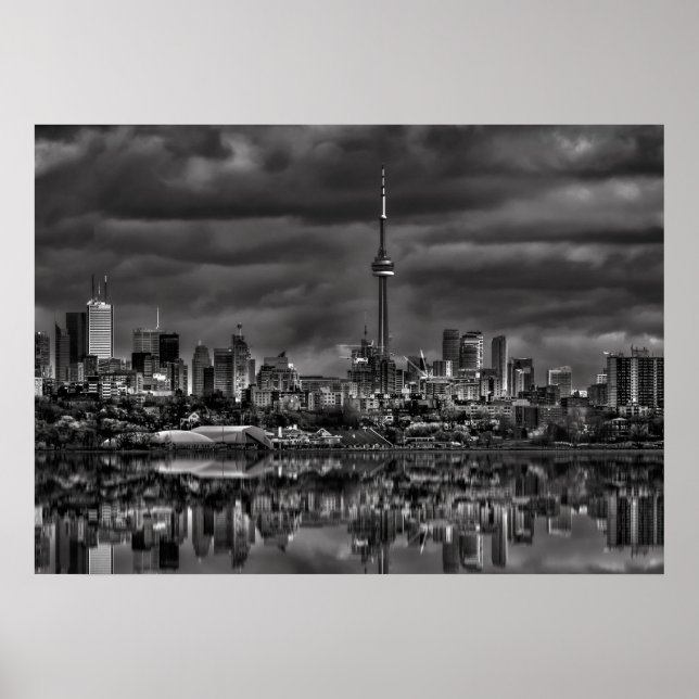 Toronto-Skyline vom Sheldon Lookout Reflection 2 Poster (Vorne)
